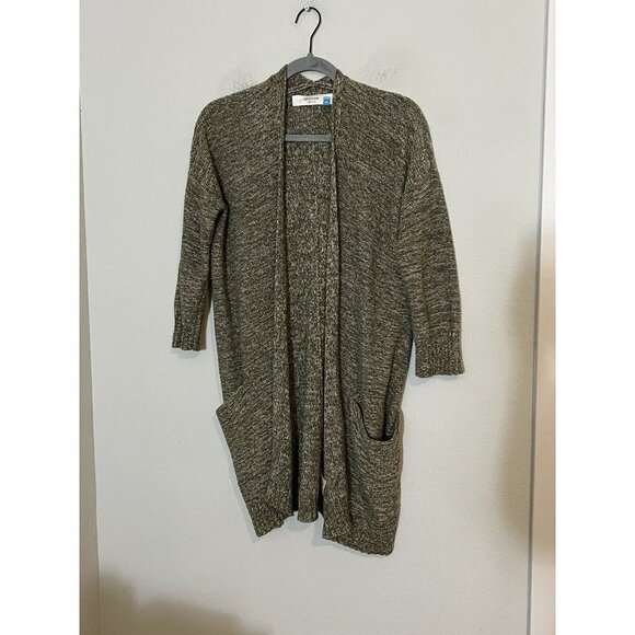 Anthropologie Sparrow Womens Cardigan Sweater Green Open Front Cozy Boho XS - Picture 1 of 13